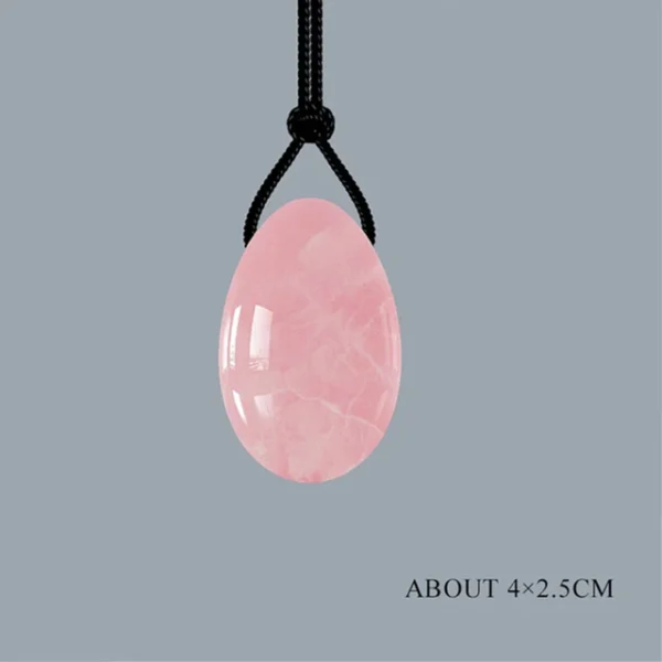 3PC Jade Stone Yoni Egg Set Natural Rose Quartz Vaginal Massage Eggs Ball Repair Vaginal Tightening Kegel Muscle Exercise Care - Image 9