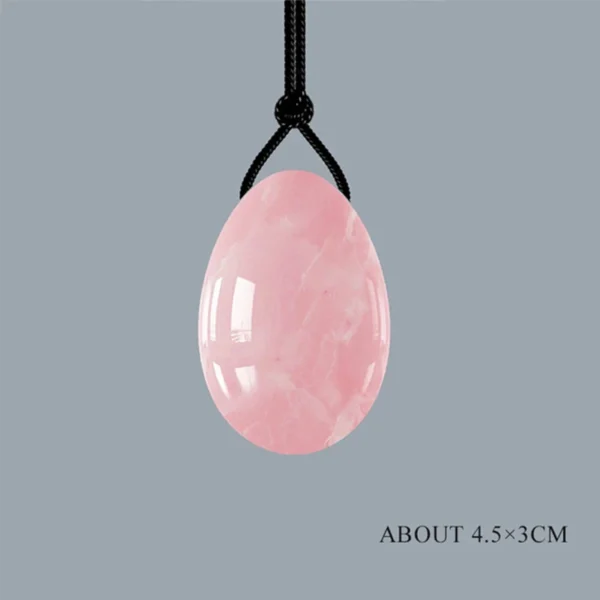 3PC Jade Stone Yoni Egg Set Natural Rose Quartz Vaginal Massage Eggs Ball Repair Vaginal Tightening Kegel Muscle Exercise Care - Image 12