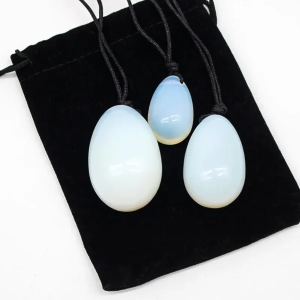 3PC Jade Stone Yoni Egg Set Natural Rose Quartz Vaginal Massage Eggs Ball Repair Vaginal Tightening Kegel Muscle Exercise Care - Image 32