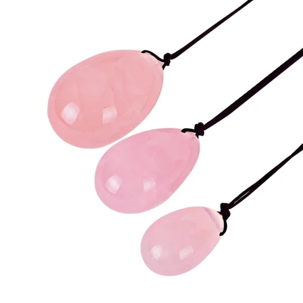 3PC Jade Stone Yoni Egg Set Natural Rose Quartz Vaginal Massage Eggs Ball Repair Vaginal Tightening Kegel Muscle Exercise Care - Image 28