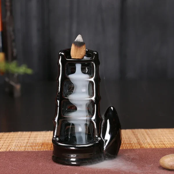Creative Home Decor Backflow Stick Incense Burner Ceramic Censer Home Decoration Use In Home Teahouse Zen Yoga Decor -No Incense - Image 4