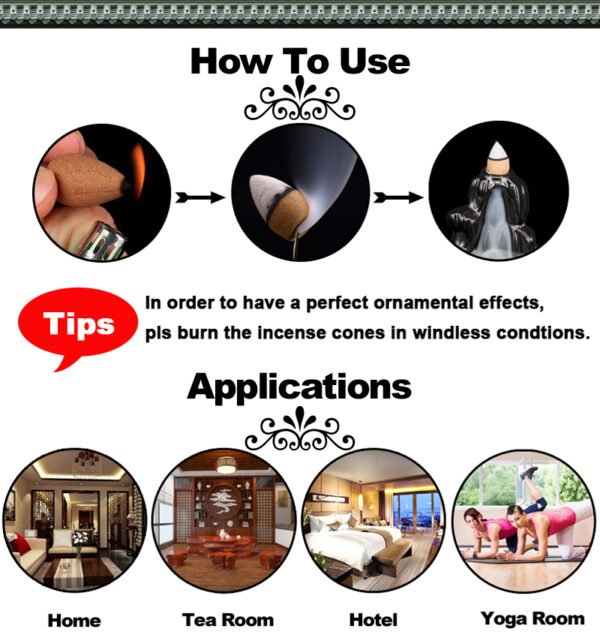 Creative Home Decor Backflow Stick Incense Burner Ceramic Censer Home Decoration Use In Home Teahouse Zen Yoga Decor -No Incense - Image 40