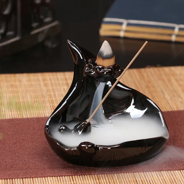 Creative Home Decor Backflow Stick Incense Burner Ceramic Censer Home Decoration Use In Home Teahouse Zen Yoga Decor -No Incense - Image 11