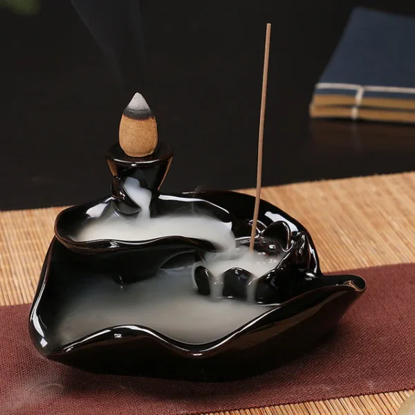 Creative Home Decor Backflow Stick Incense Burner Ceramic Censer Home Decoration Use In Home Teahouse Zen Yoga Decor -No Incense - Image 15