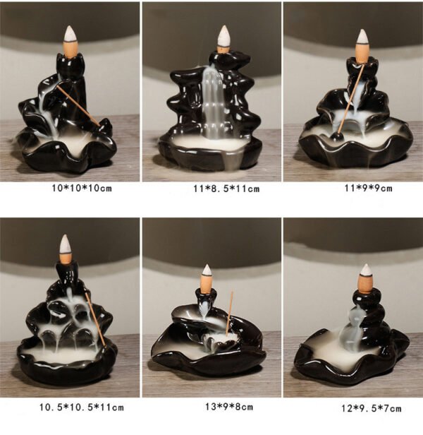 Creative Home Decor Backflow Stick Incense Burner Ceramic Censer Home Decoration Use In Home Teahouse Zen Yoga Decor -No Incense - Image 25