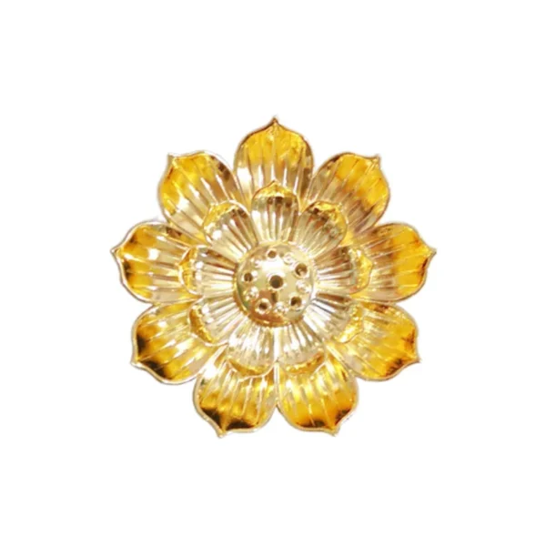 New 1PC Alloy Incense Burner Stick Holder Plate Buddhism Lotus Censer Bronze Nasturtium Incense Burner - Image 3