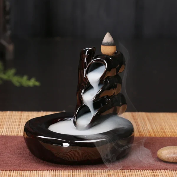 Creative Home Decor Backflow Stick Incense Burner Ceramic Censer Home Decoration Use In Home Teahouse Zen Yoga Decor -No Incense - Image 2